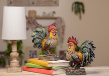 Load image into Gallery viewer, Decorative Roosters/Bookends, Handmade in USA (2pk)