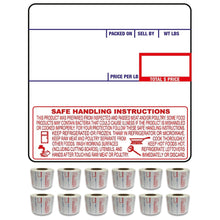 Load image into Gallery viewer, Food Safety Freezer Labels, 58 x 60 mm, 500 per Roll