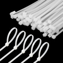 Load image into Gallery viewer, Zip Ties, 5" 100 Pcs Natural, 40lbs Tensile Strength