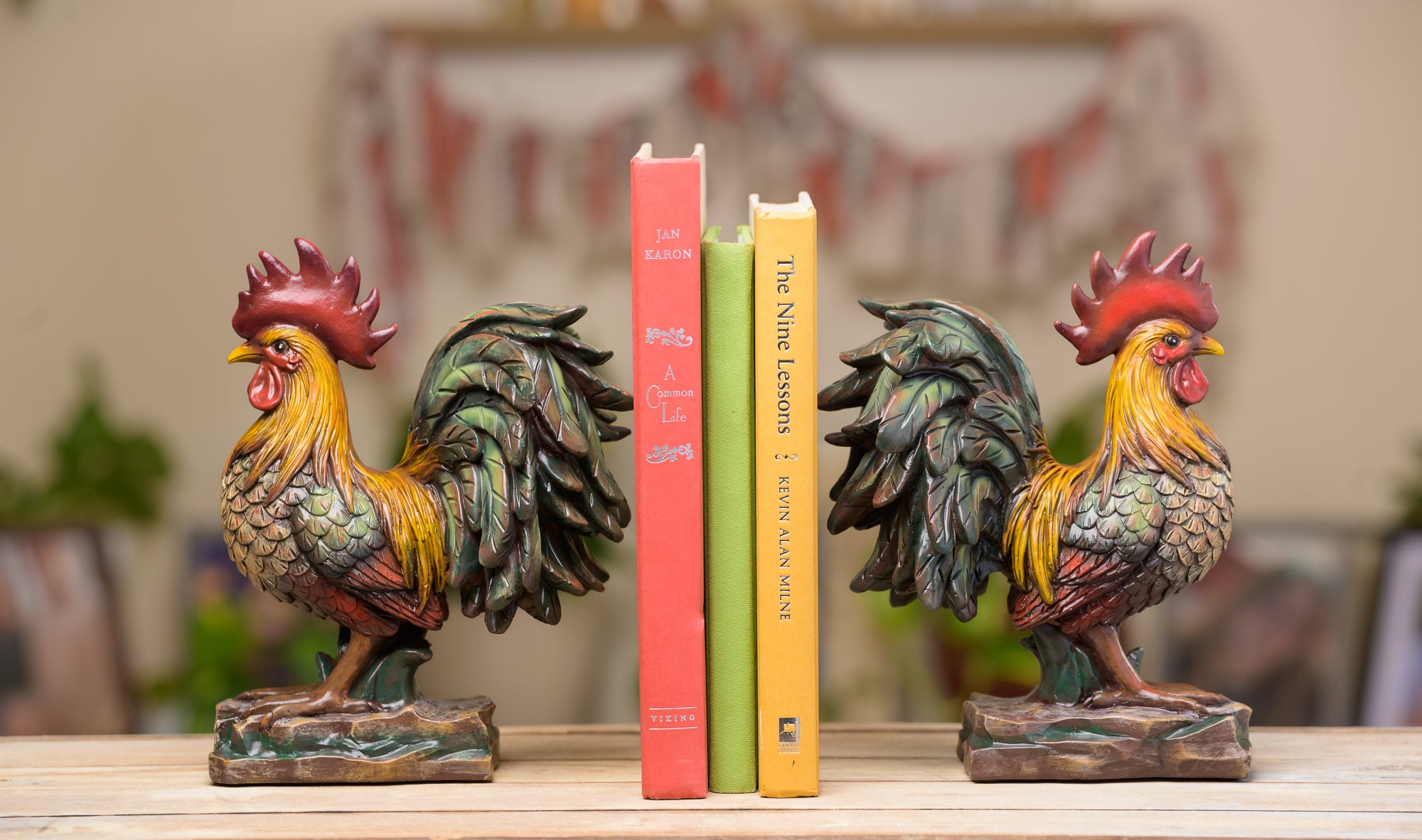 Decorative Roosters/Bookends, Handmade in USA (2pk) – FPSB LLC.
